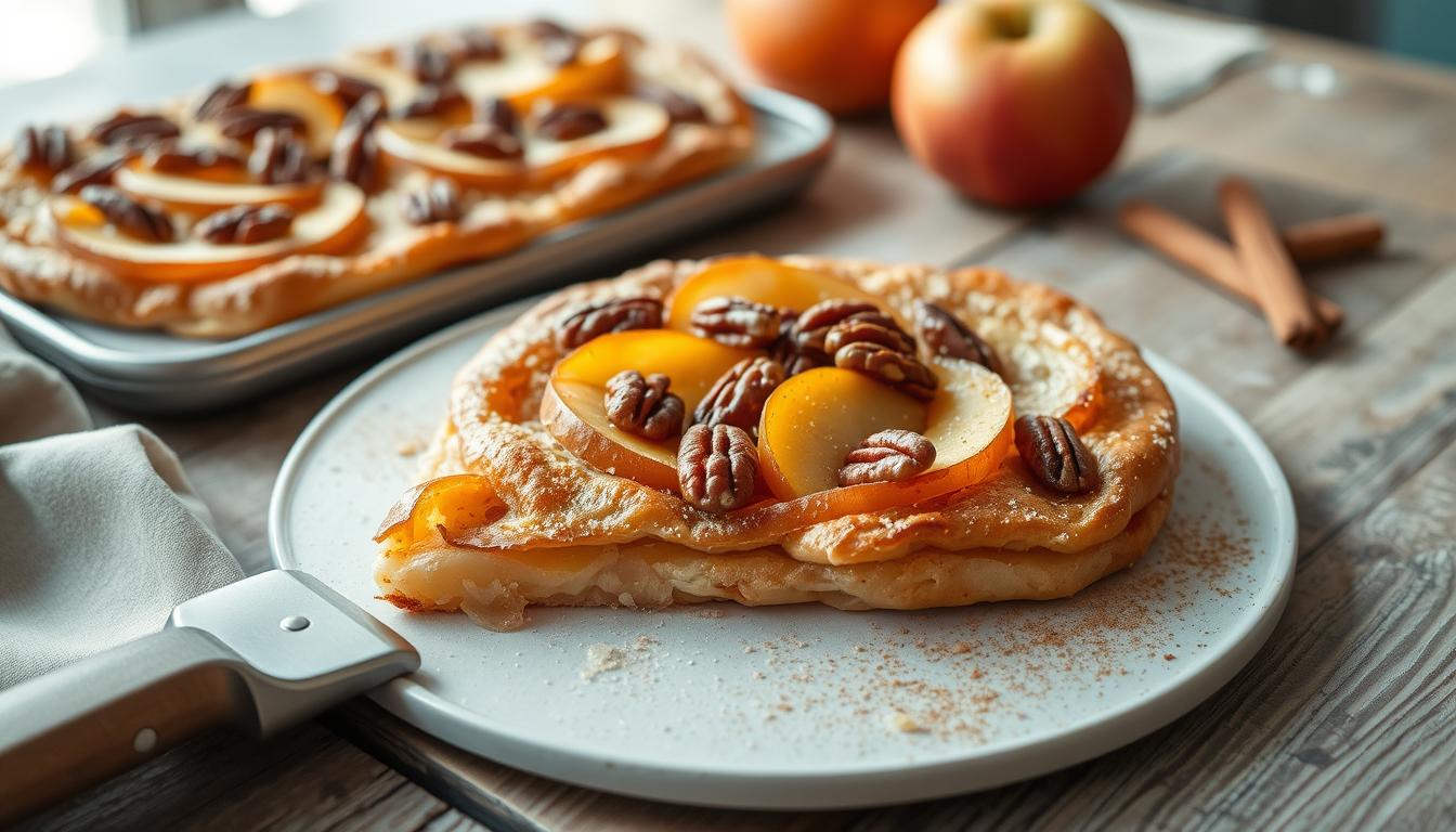 recipe for apple and pecan danish pastry tart