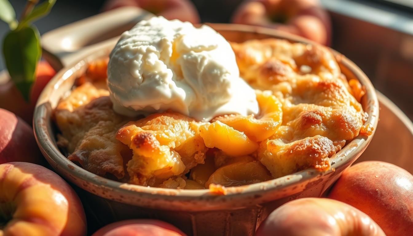 peach cobbler dump cake