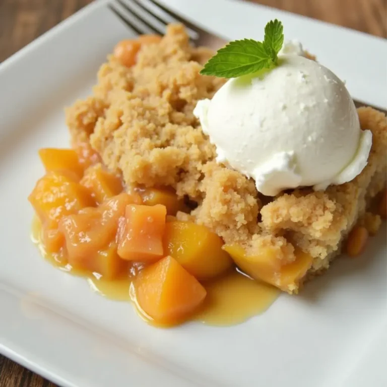 How to Make Peach Cobbler with Cake Mix